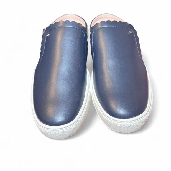 Kate Spade Andi Navy Leather Slip On Sneakers Clogs Womens Size 10B New In Box - Picture 3 of 8